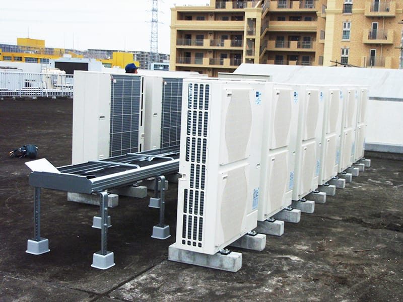 空調設備工事の施工写真