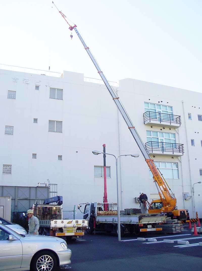 空調設備工事の施工写真